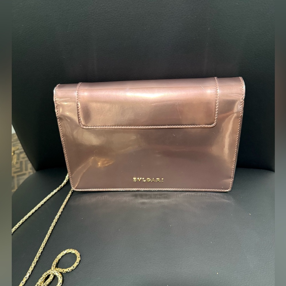 🔥24HR SALE🔥 Authentic Bvlgari Serpenti Forever Metallic Pink WOC - Picture 2 of 14